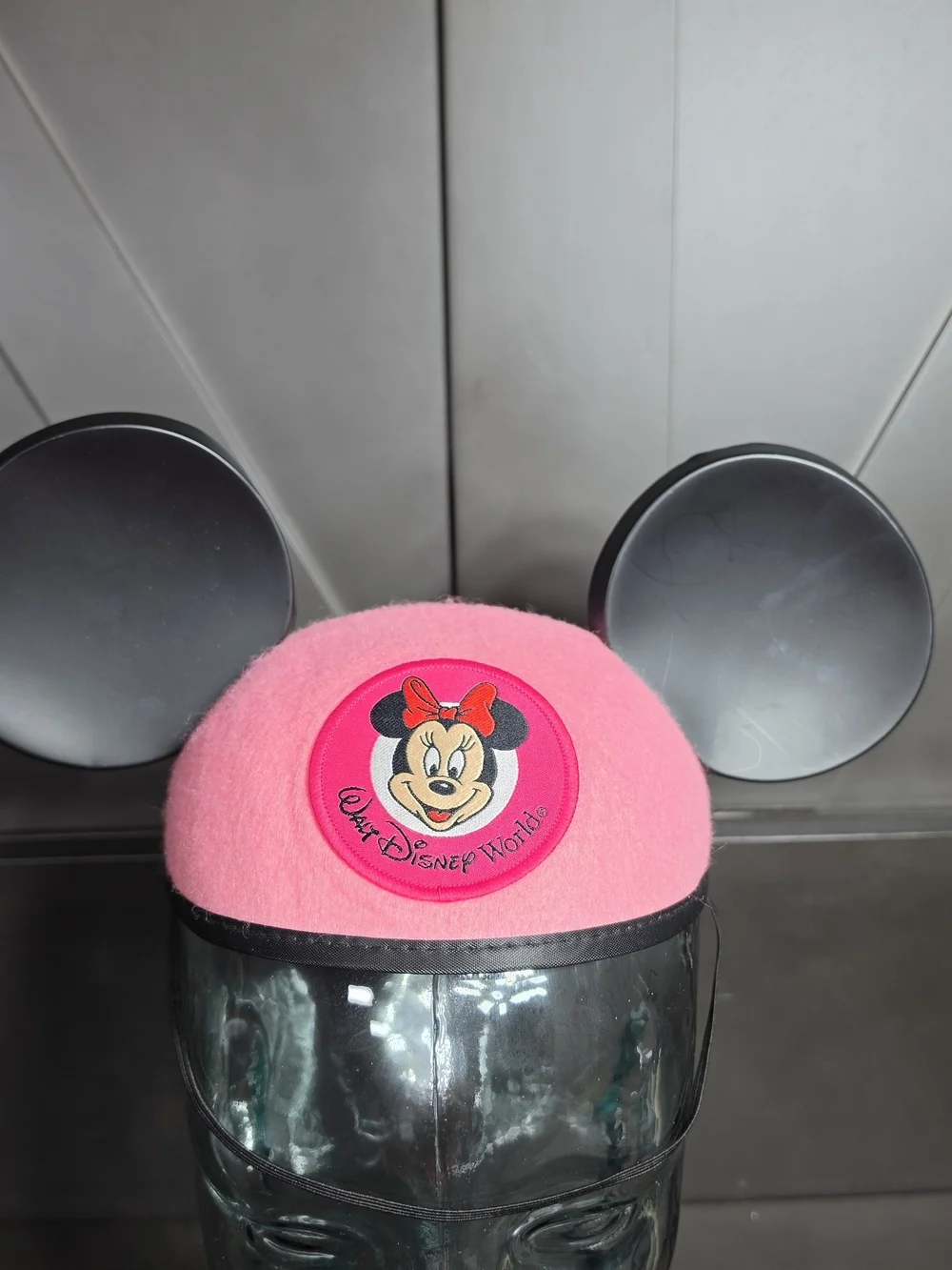 Walt Disney World Minnie Mouse Pink Ears Youth Hat Disney Parks Embroider GRACE